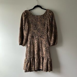 Anthropologie Maeve leopard print dress